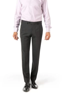 Digel Hose Per, Modern Fit, Schurwolle Fleckenschutz, Anthrazit