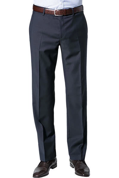 Bugatti Hose, Regular Fit, Schurwolle, Marineblau