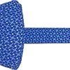 Schleife, Seide, Capriblau Gemustert
