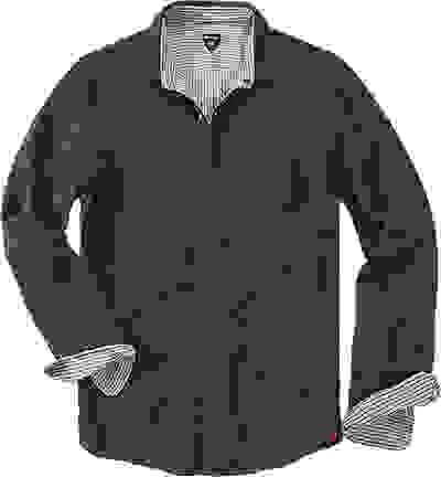 Hemd, Shaped Fit, Baumwolle Doubleface, Schwarz – Bild 4