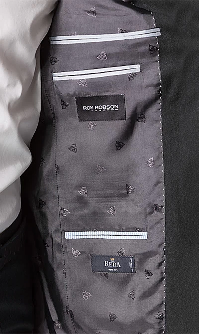 ROY ROBSON Anzug Schurwolle Super110 Reda, Anthrazit – Bild 5