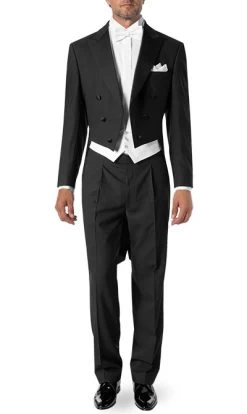 Frackanzug, Classic Line, Wolle, Schwarz