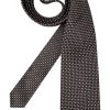 Windsor. Krawatte, Seide, Braunschwarz-weiß Gemustert
