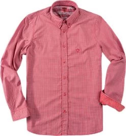 Regular Fit, Baumwolle, Rot Kariert