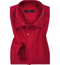 Venti Hemd, ModernFit, Popeline, Feuerrot