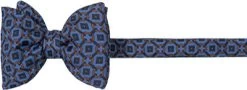 Schleife, Seide, Blau-barolo Gemustert