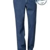 Bundfaltenhose Fred, Perfect Cut, Baumwolle, Mittelblau
