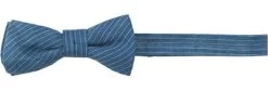 Schleife, Baumwolle, Atzurblau Gestreift