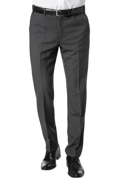 Hose Piacenza, Contemporary Fit, Schurwolle Super120, Anthrazit
