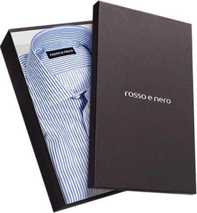 Hemd, Slim Fit, Popeline, Blau-weiß Gestreift – Bild 3