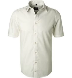 Venti Kurzarmhemd, Modern Fit, Popeline, Wollweiß