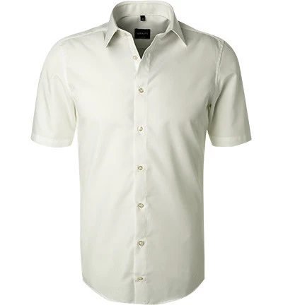 Venti Kurzarmhemd, Modern Fit, Popeline, Wollweiß