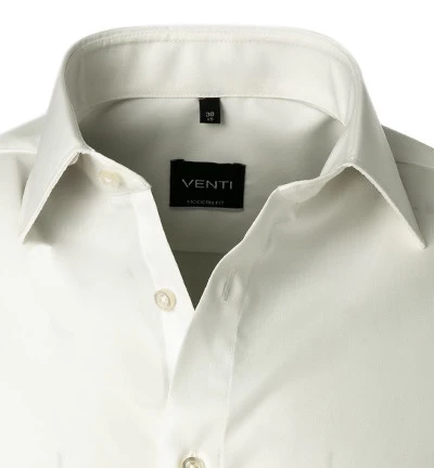 Venti Kurzarmhemd, Modern Fit, Popeline, Wollweiß – Bild 2
