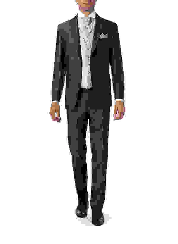 Anzug, Slim Line, Wolle, Braun – Bild 10