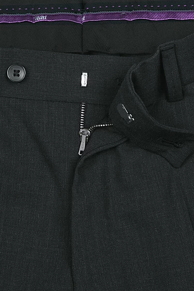 Hose Piacenza, Contemporary Fit, Schurwolle Super120, Anthrazit Meliert – Bild 3