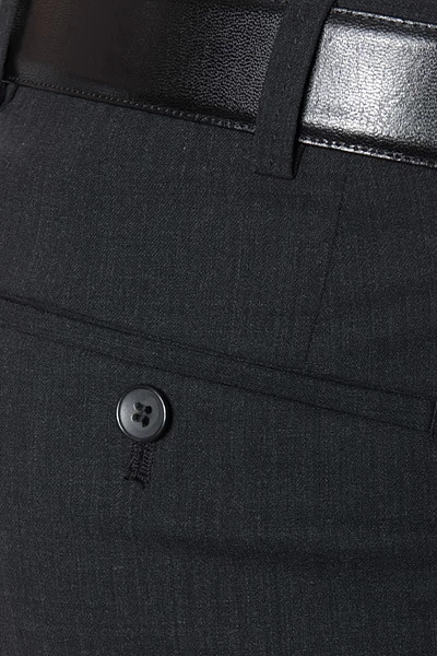 Hose Piacenza, Contemporary Fit, Schurwolle Super120, Anthrazit Meliert – Bild 4