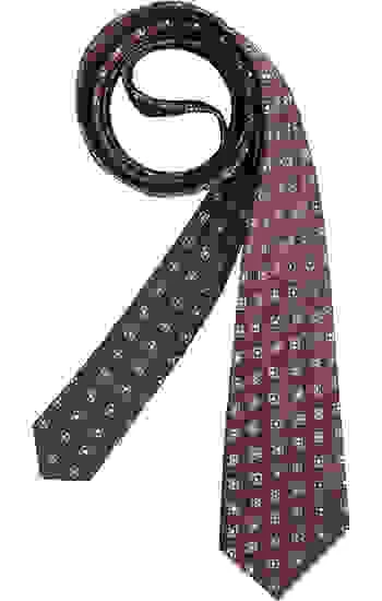 Bugatti Krawatte, Seide, Marsala Gemustert – Bild 2