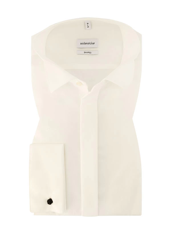 Seidensticker Smokinghemd, Shaped Fit, Popeline, Ecru