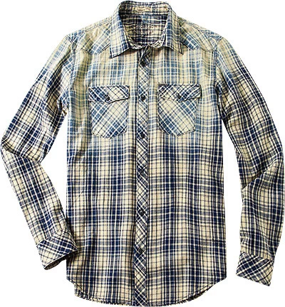 Pepe Jeans Hemd, Regular Fit, Baumwolle, Indigo Kariert