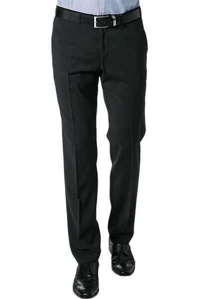 Digel Hose Apollo, Slim Fit, Schurwolle Super100, Schwarz