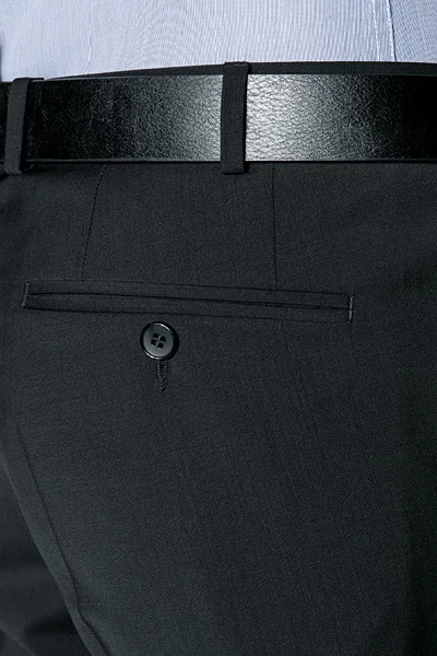 Digel Hose Apollo, Slim Fit, Schurwolle Super100, Schwarz – Bild 2