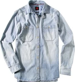 Jeanshemd, Regular Fit, Baumwolle, Hellblau