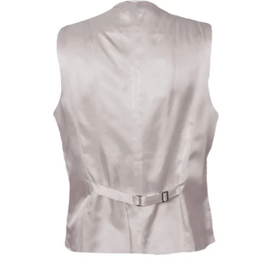 Weste, Wolle-Seide, Silbergrau – Bild 2