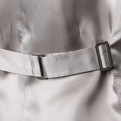 Weste, Wolle-Seide, Silbergrau – Bild 3