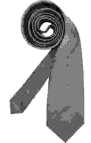 CERRUTI 1881 Krawatte, Seide-Baumwolle, Bronze-silber Gemustert – Bild 2