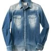 Gas Jeanshemd, Slim Fit, Baumwolle, Blau