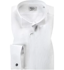 Stenströms Smokinghemd, Fitted Body, Twill, Weiß