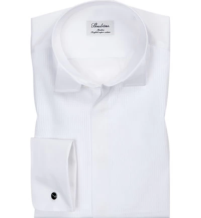 Stenströms Smokinghemd, Slimline, Twill, Weiß