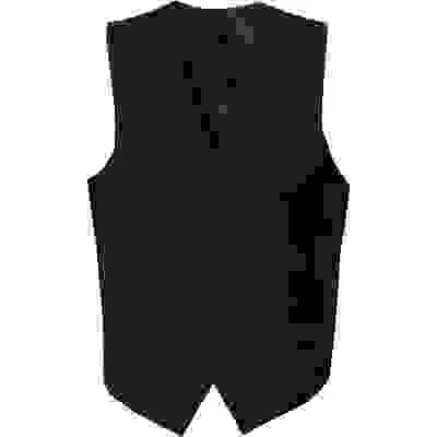 Weste, Slim Fit, Schurwoll-Stretch, Schwarz – Bild 4