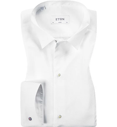 ETON Smokinghemd, Classic Fit, Popeline, Weiß