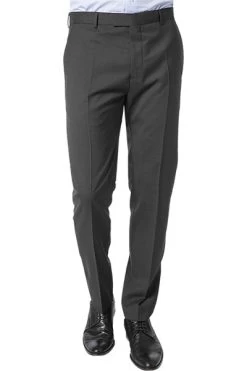 Strellson Hose, Slim Fit, Schurwolle, Anthrazit Meliert