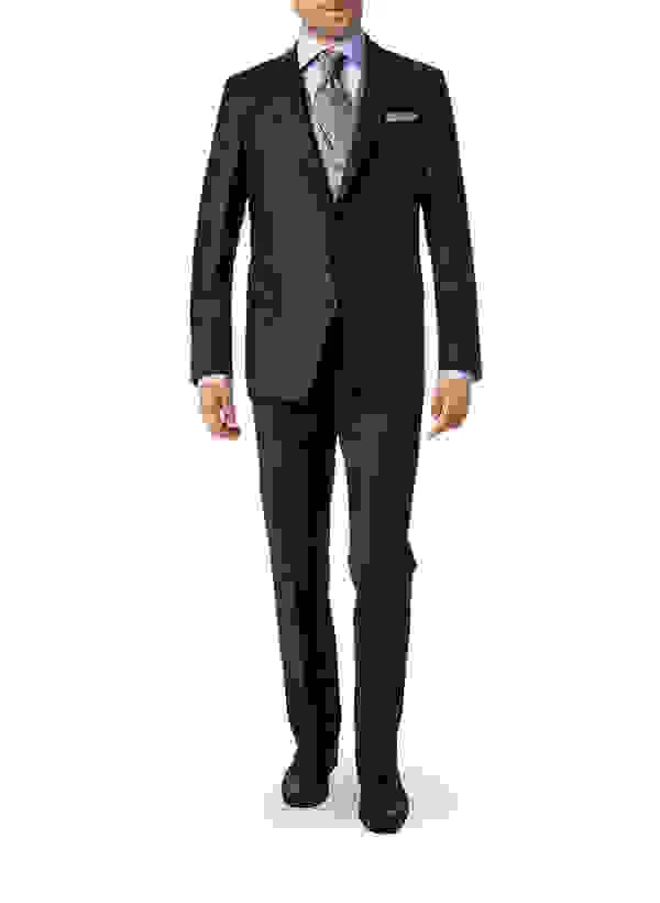 Digel Anzug Mit Weste, Plastron Mit Einstecktuch, Modern Fit, Schurwolle, Nachtblau – Bild 10