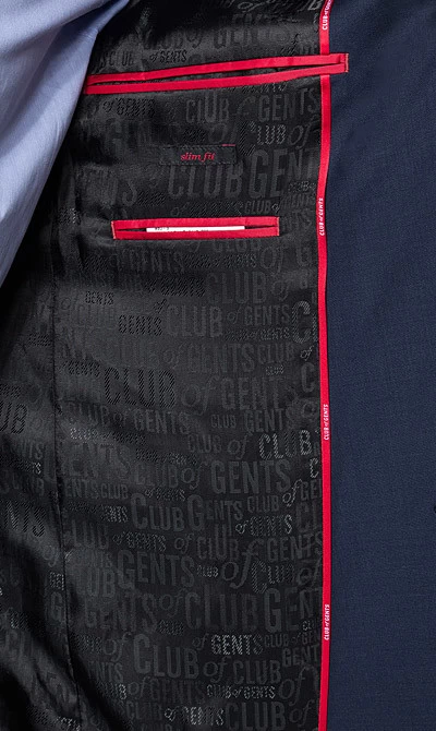 Anzug Mit Weste, Slim Fit, Schurwolle, Marine – Bild 9