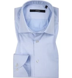 Windsor. Hemd, Shaped Fit, Twill, Hellblau
