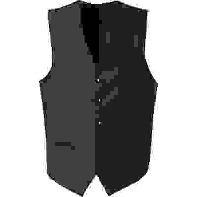 Weste, Slim Fit, Schurwolle, Dunkelblau Gemustert – Bild 4