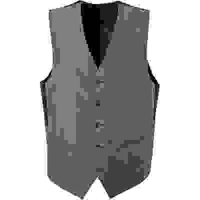 Weste, Slim Fit, Schurwolle, Dunkelgrau – Bild 4