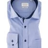 Eterna Hemd, Comfort Fit, Baumwolle, Extra Langer Arm, Bleu
