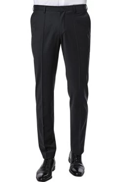 ROY ROBSON Hose, Slim Fit, Schurwolle, Schwarz