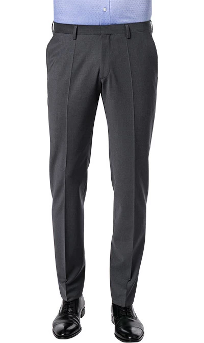 ROY ROBSON Anzug Mit Weste, Slim Fit, Schurwolle, Mittelgrau Meliert – Bild 5