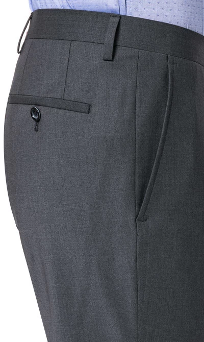 ROY ROBSON Anzug Mit Weste, Slim Fit, Schurwolle, Mittelgrau Meliert – Bild 6