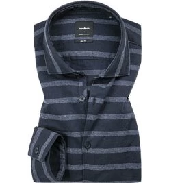 Strellson Hemd, Slim Fit, Baumwolle, Navy Gestreift
