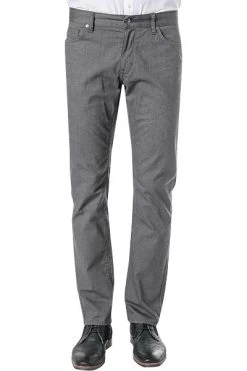 Hugo Boss Hose, Regular Fit, Baumwolle, Mittelgrau