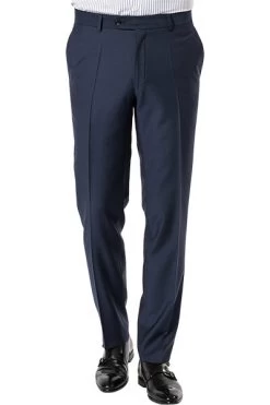 CARL GROSS Hose, Modern Fit, Schurwolle, Navy Meliert