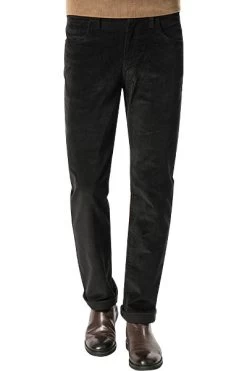 Wrangler Hose, Regular Fit, Cord, Schwarz