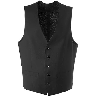 ROY ROBSON Weste, Schurwolle Super110 REDA, Schwarz