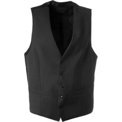 ROY ROBSON Weste, Schurwolle Super110 REDA, Anthrazit Meliert